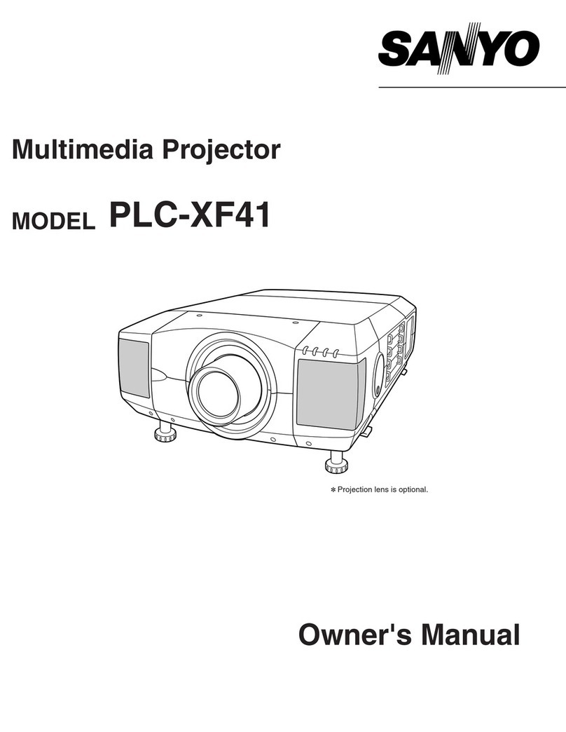 Sanyo PLC-XF41 User manual