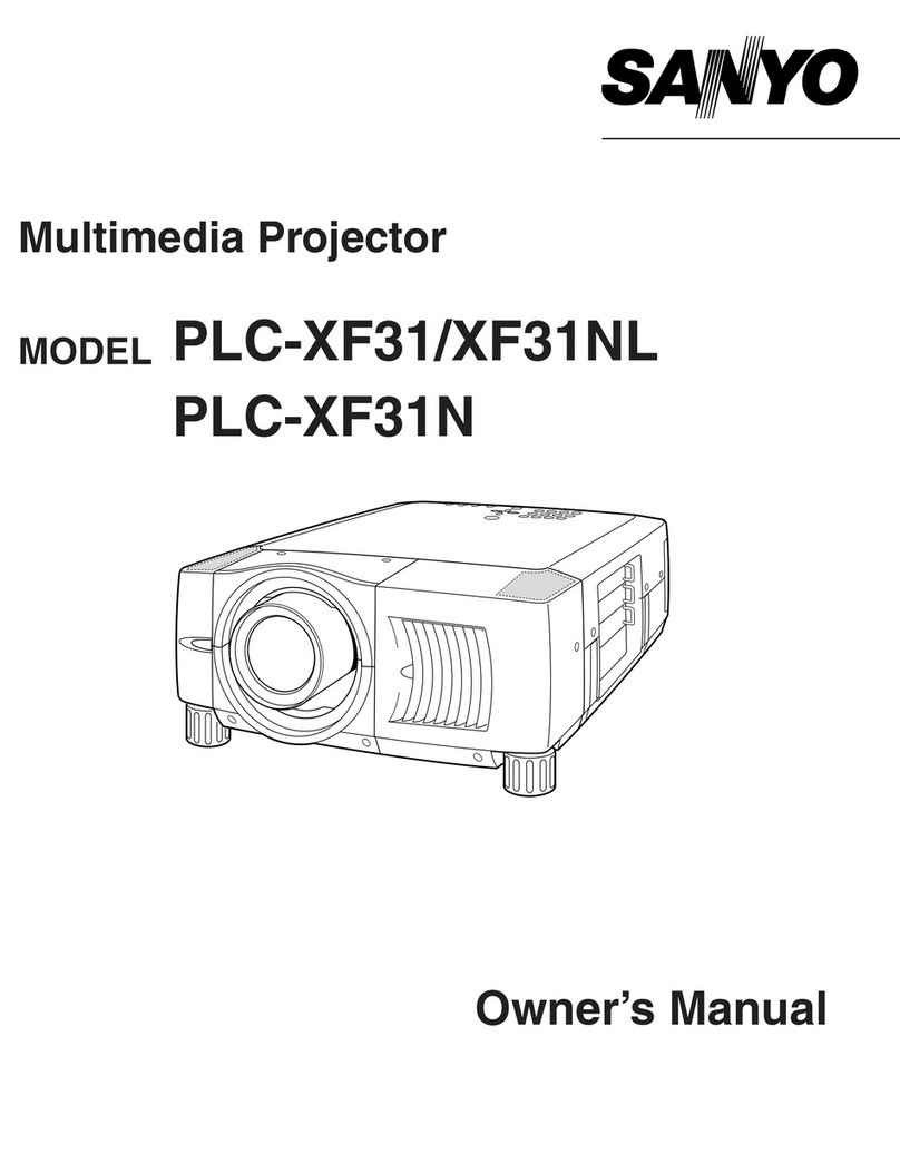 Sanyo PLC-XF31/XF31NL User manual