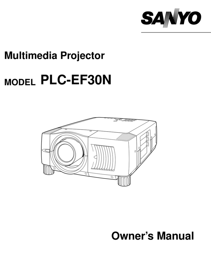 Sanyo PLC-EF30N User manual