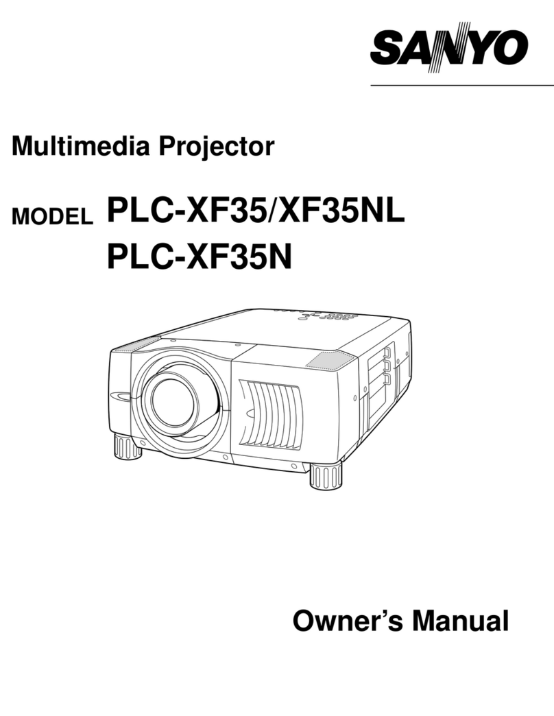 Sanyo XF35NL - XGA LCD Projector User manual