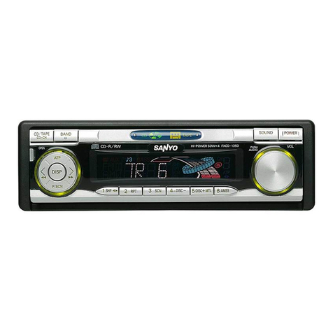Sanyo FXCD-1350 - Radio / CD User manual Sanyo FXCD-1350 - Radio / CD User manual