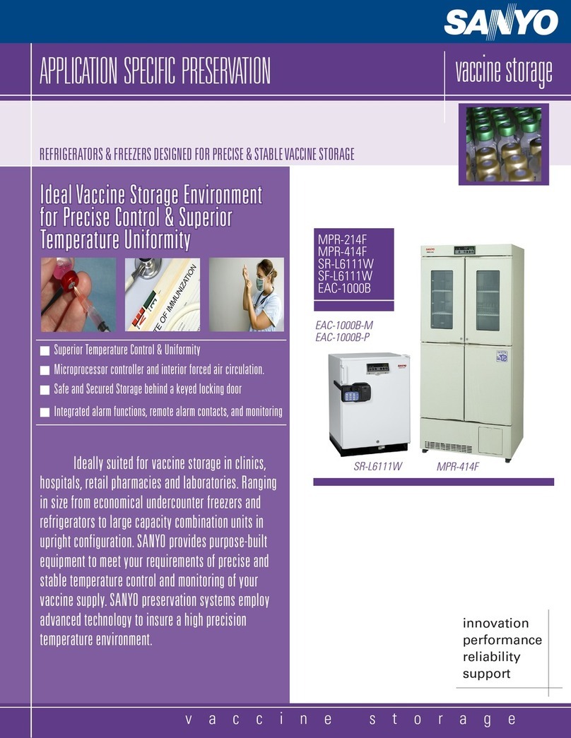 Sanyo mpr-214f - Commercial Solutions Refrigerator brochure