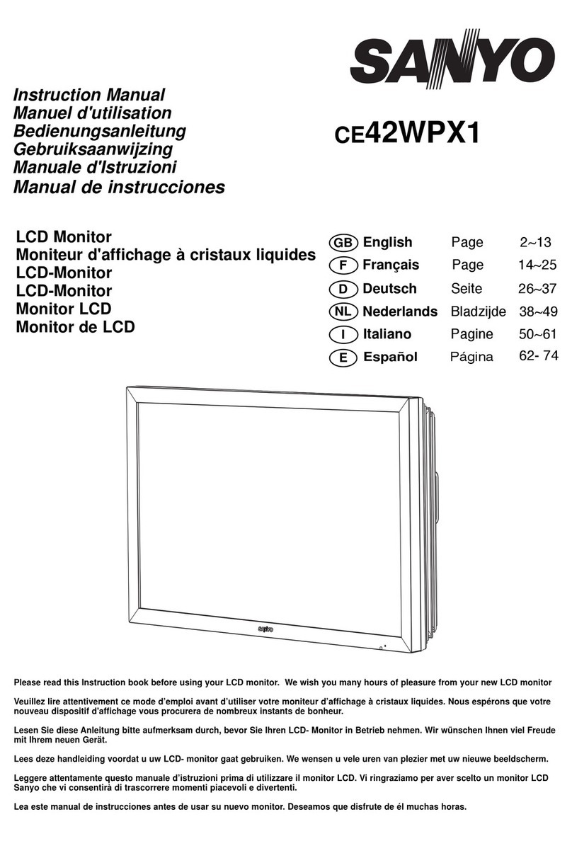 Sanyo CE42WPX1 User manual
