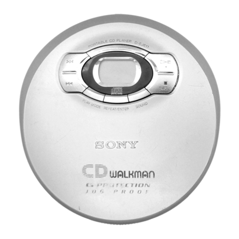 Sony CD Walkman D-E660 User manual Sony CD Walkman D-E660 User manual