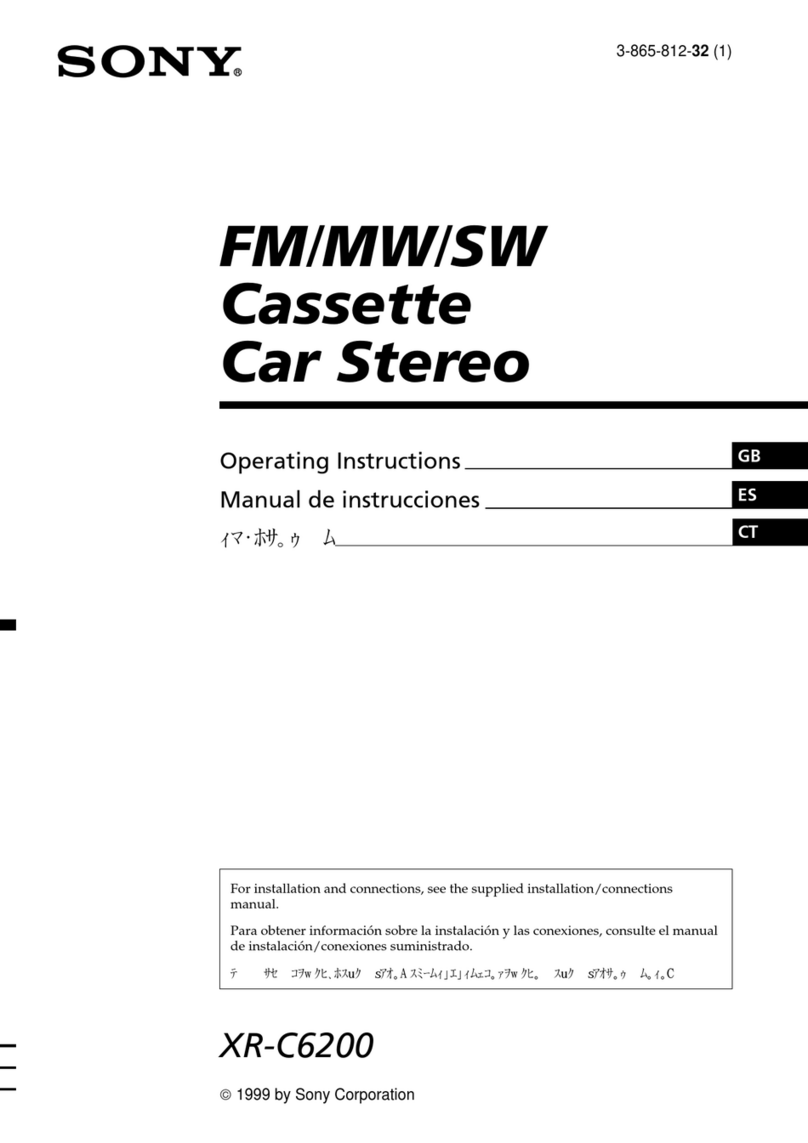 Sony XR-C6200 operating instructions Sony XR-C6200 operating instructions