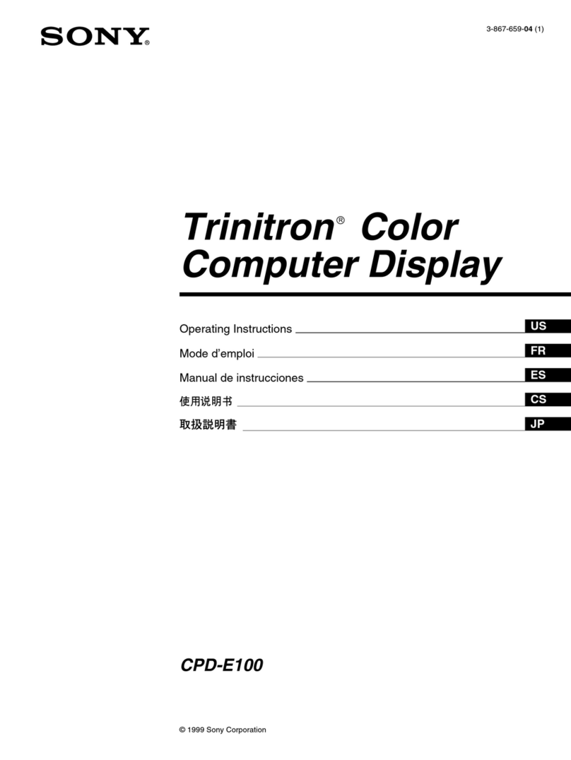 Sony Multiscan CPD-E100 User manual