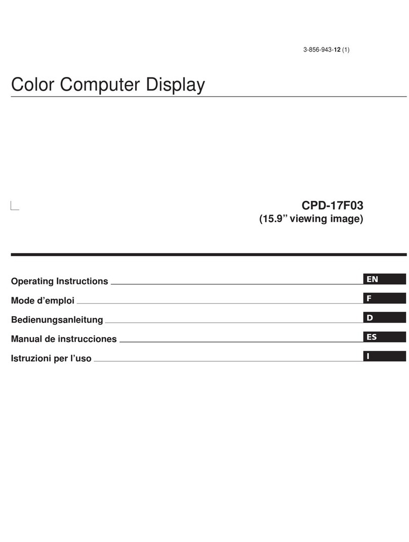 Sony CPD-17F03 User manual