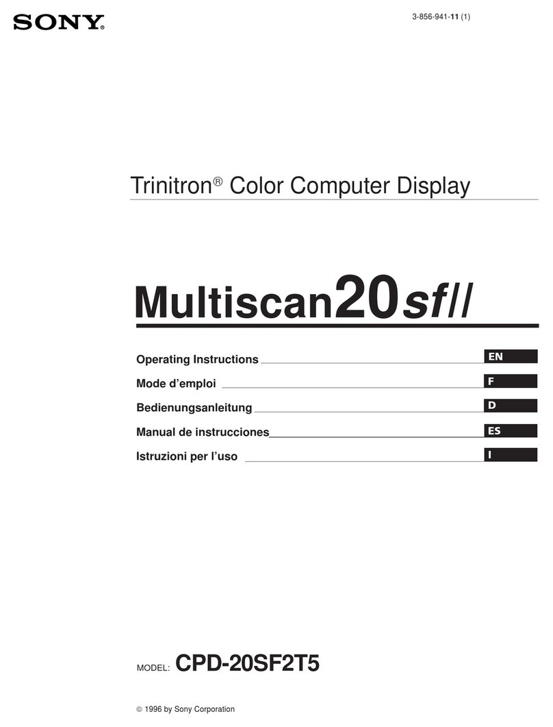 Sony CPD-20SF2T5 User manual