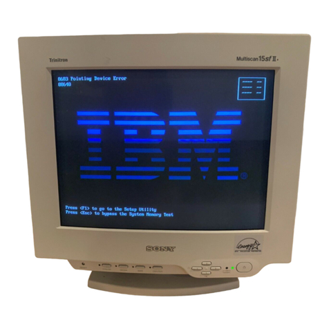 Sony Trinitron CPD-15SF2 User manual