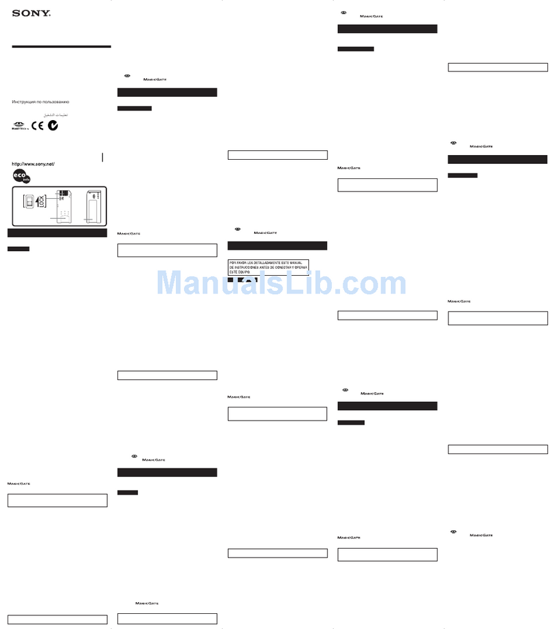Sony MSH-128 User manual