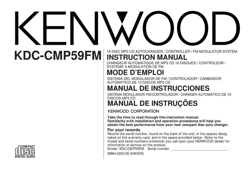 Kenwood KDC-CMP59FM User manual Kenwood KDC-CMP59FM User manual