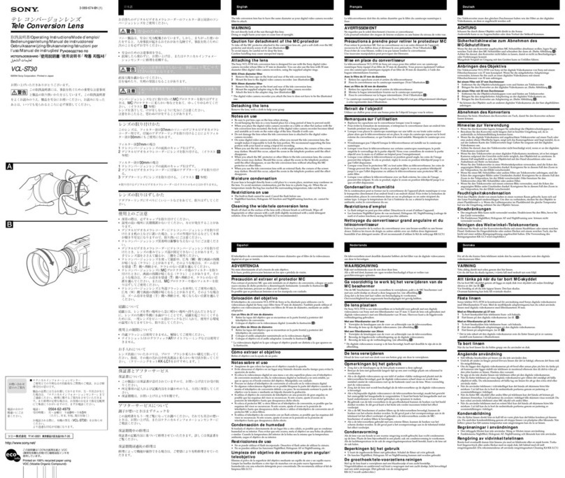 Sony VCL-ST30 operating instructions
