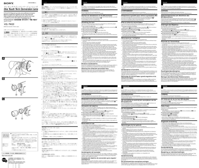 Sony VCL-TW25 User manual