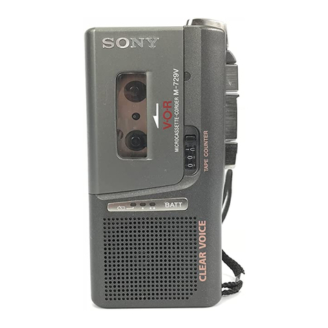Sony M-729V User manual