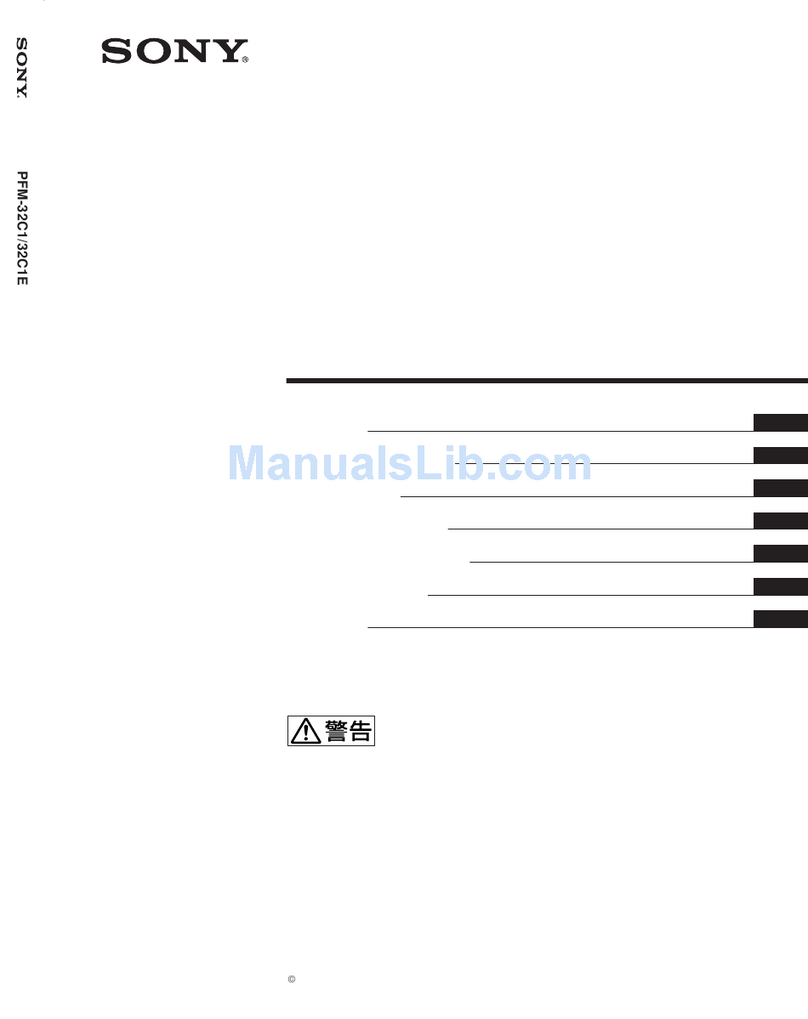 Sony PFM-32C1 User manual