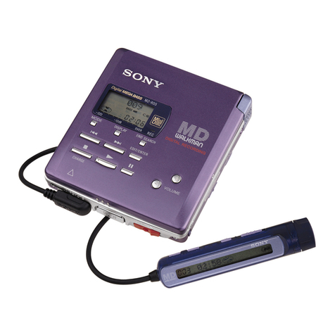 Sony MD Walkman MZ-R55 User manual