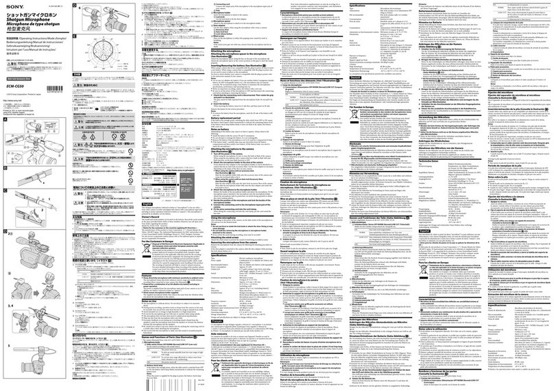 Sony ECM-CG50 User manual