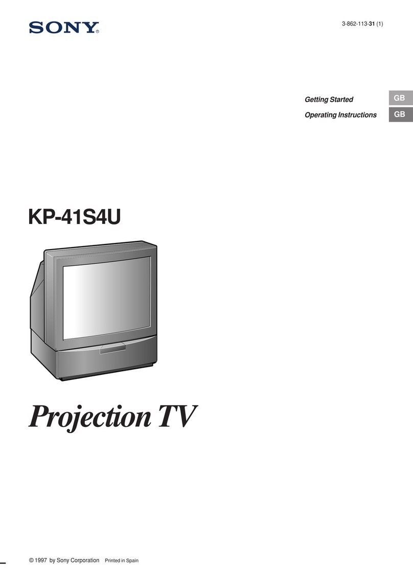 Sony KP-41S4U User manual