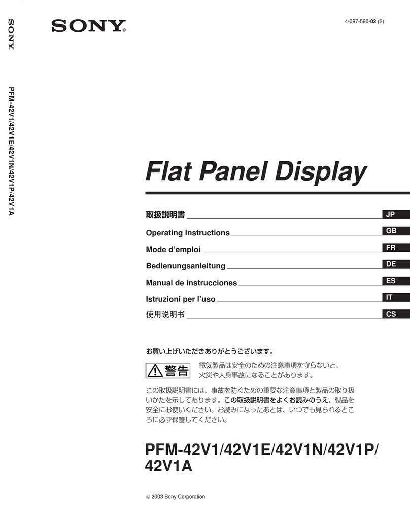 Sony PFM-42V1N User manual