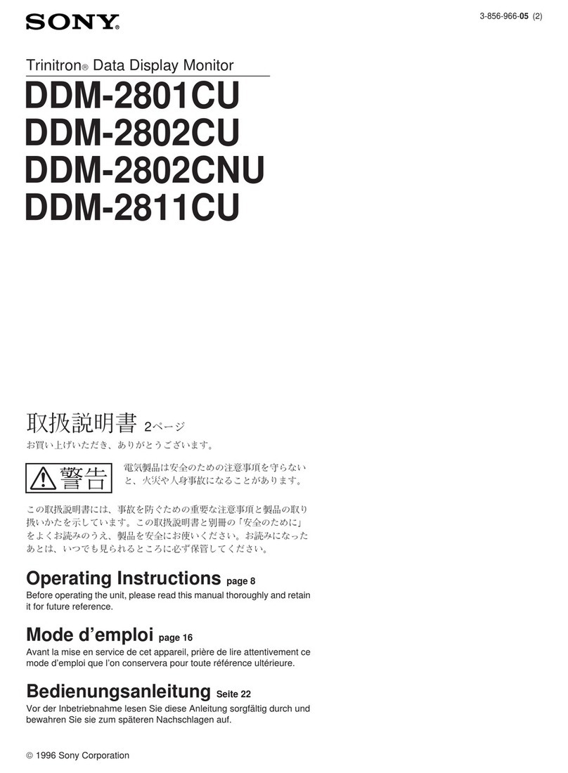 Sony DDM-2801CU User manual