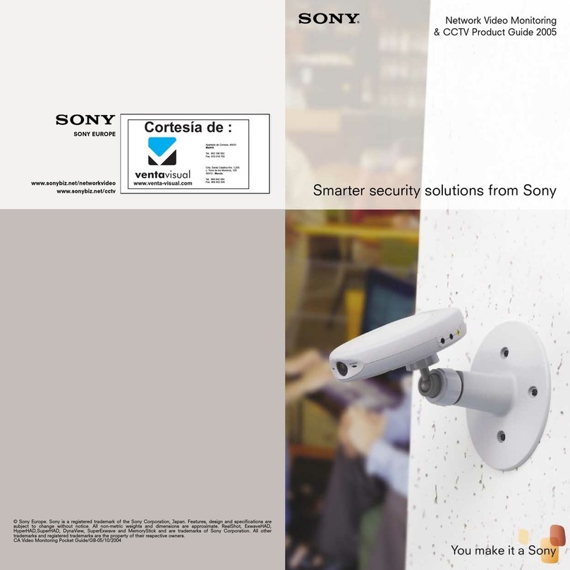 Sony Network Video Monitoring User manual