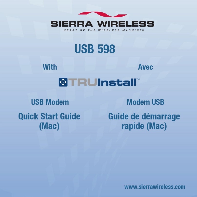 Sierra Wireless USB 598 quick start guide