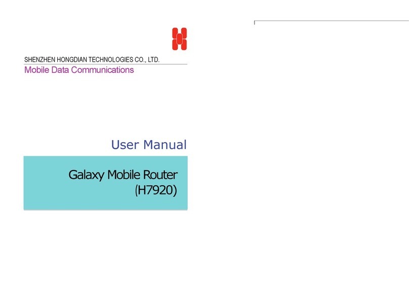 Shenzhen Hongdian Technologies Galaxy Mobile Router H7920 user manual