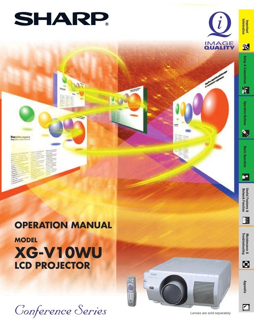 Sharp XG-V10WU User manual