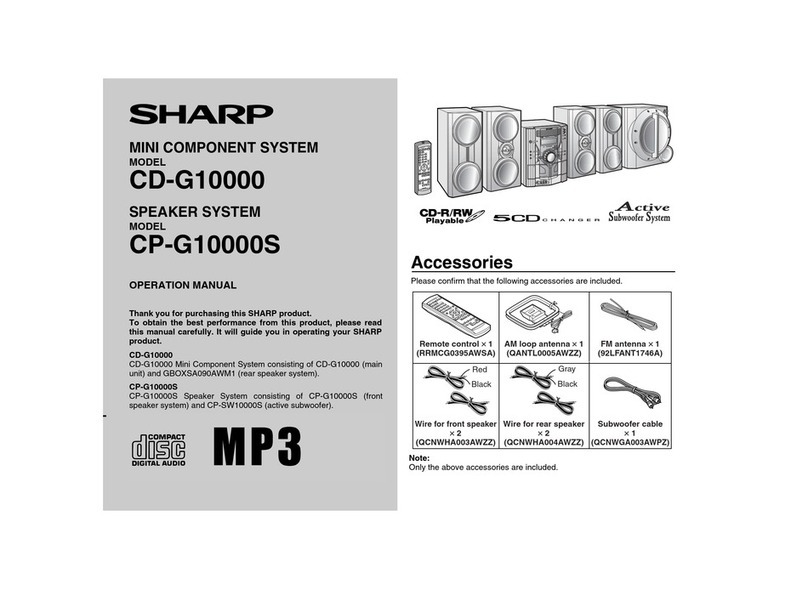 Sharp CD-G10000 User manual