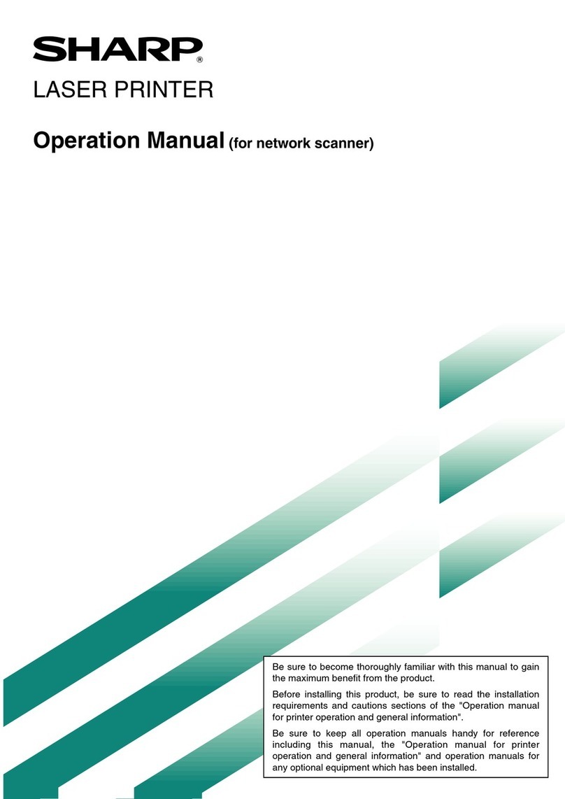 Sharp Network Scanner User manual