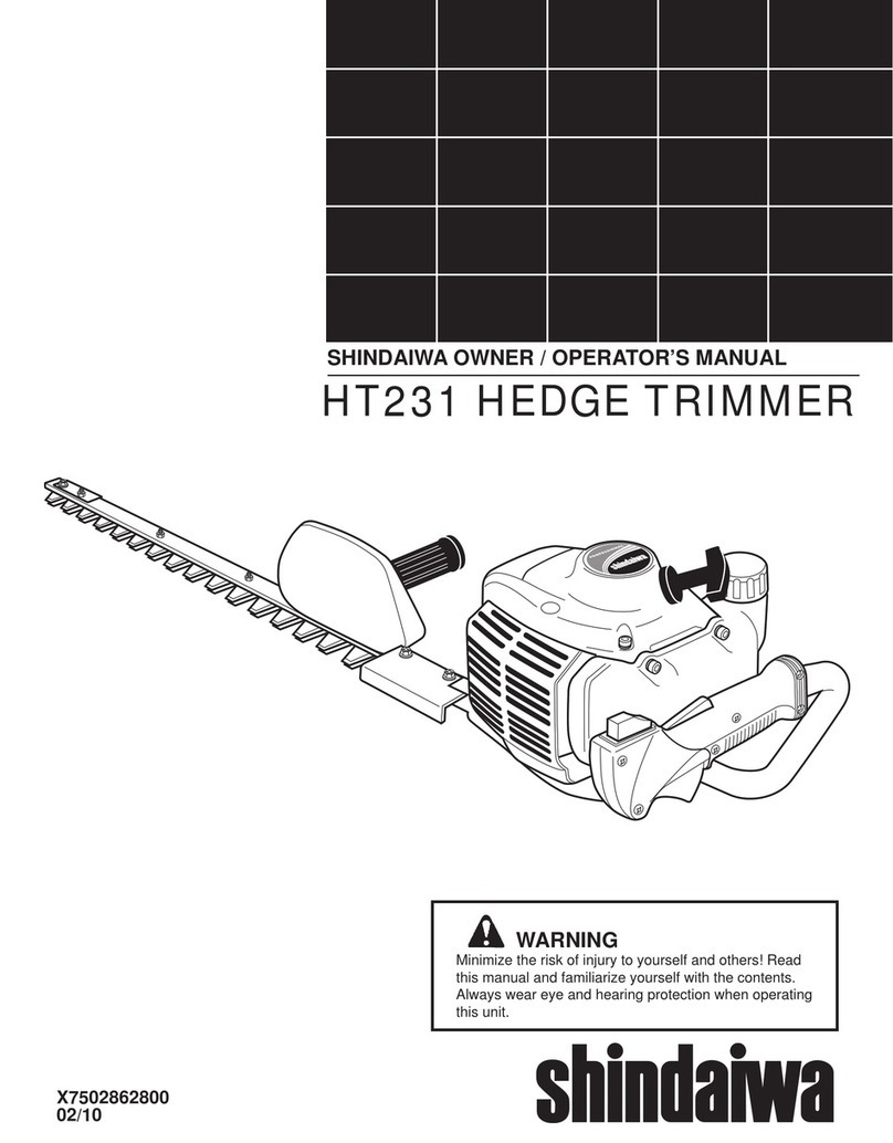 Shindaiwa HT231 Owner's/operator's manual