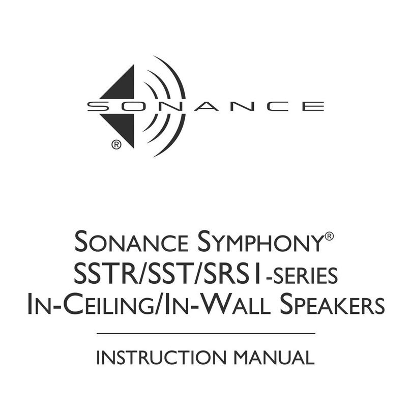 Sonance SRS1 User manual