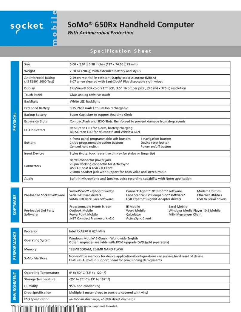 Socket SoMo 650Rx-E User manual