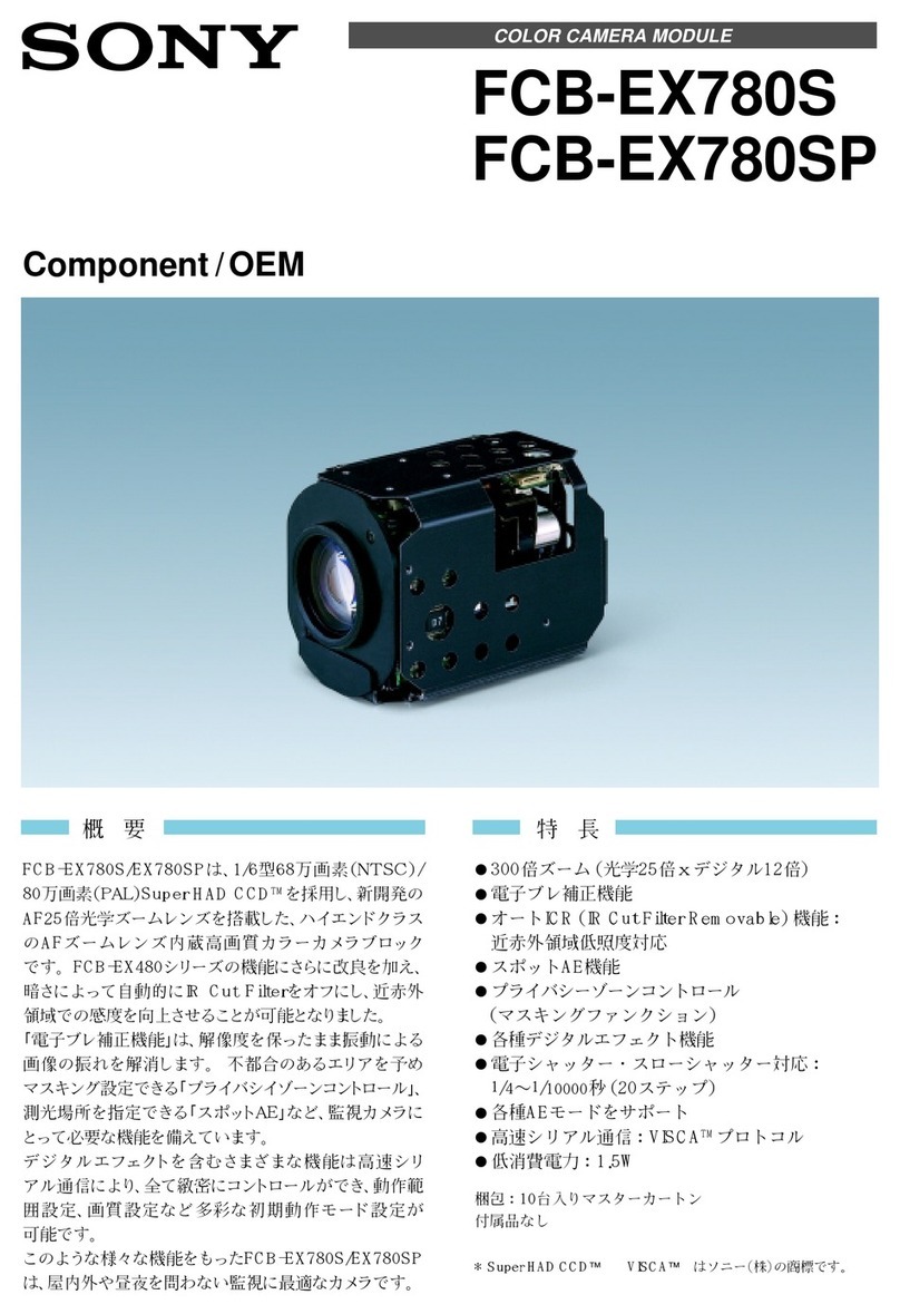 Sony FCB-EX780S brochure