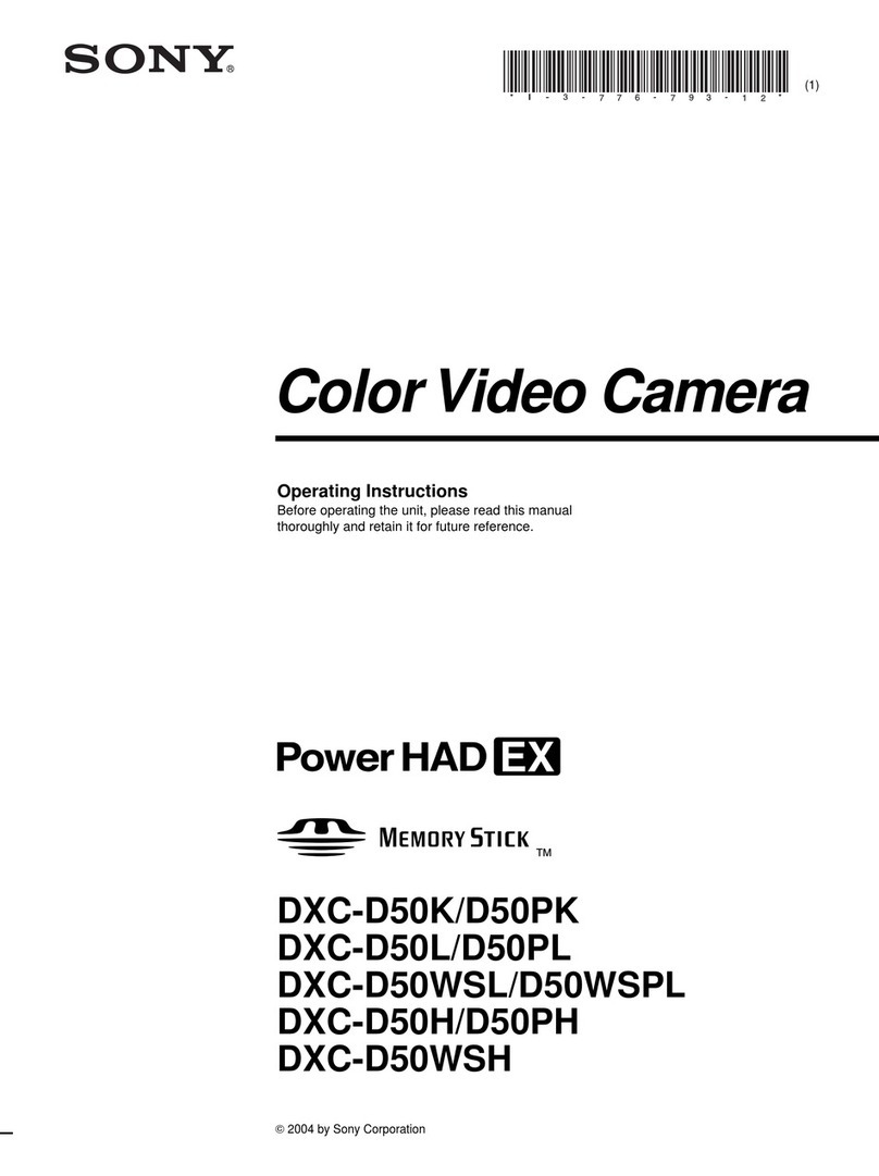 Sony DXC-D50K operating instructions