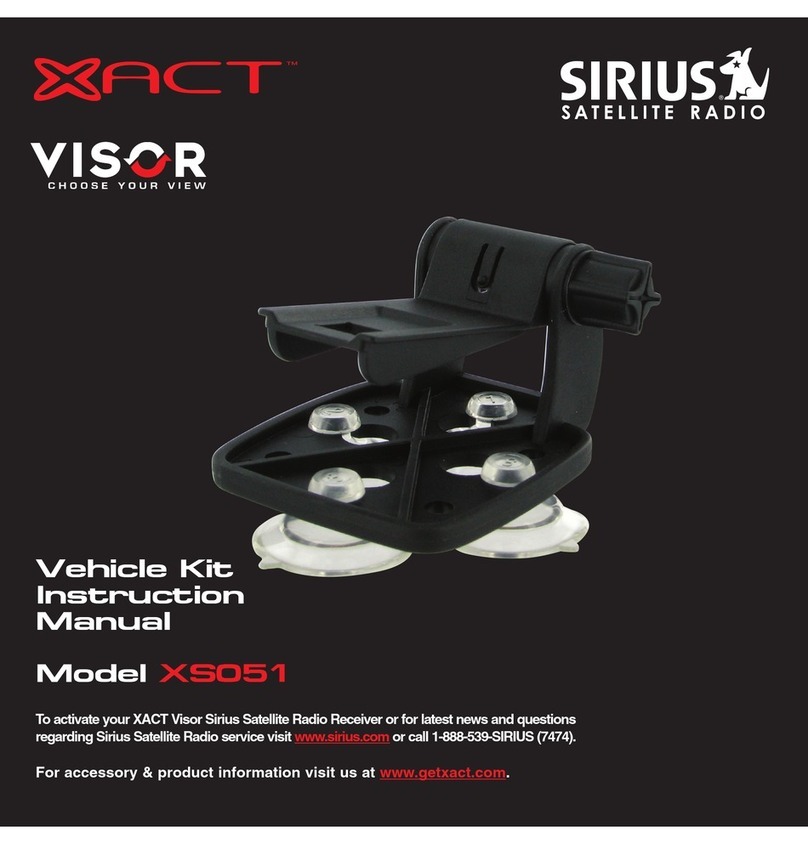 Sirius Satellite Radio XS051 instruction manual
