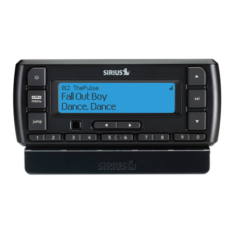 Sirius Satellite Radio SDSV6V1 user guide