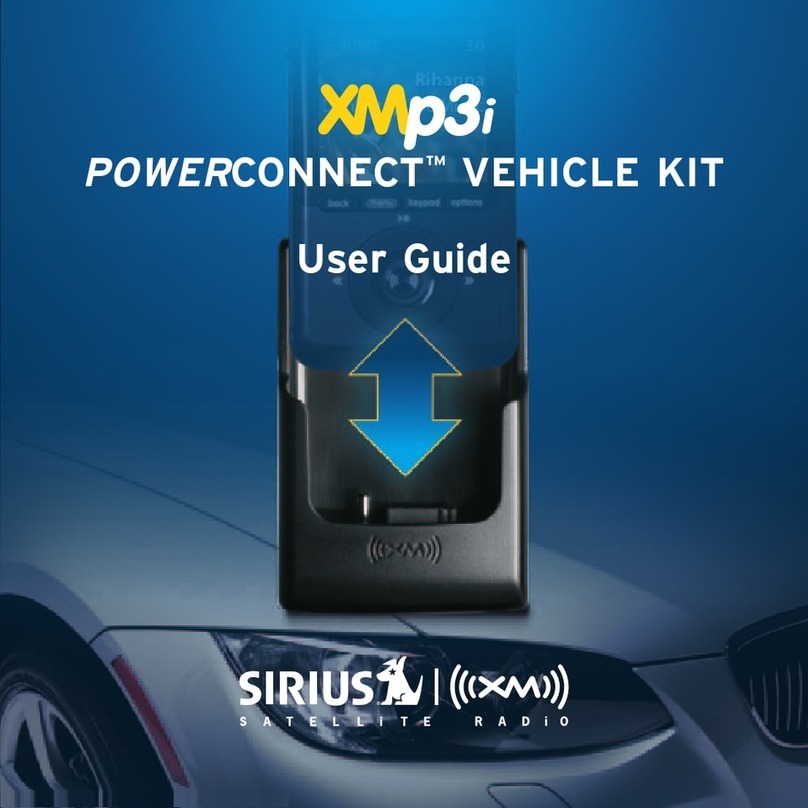 Sirius Satellite Radio PowerConnect XMP3IVKUG0210 User manual