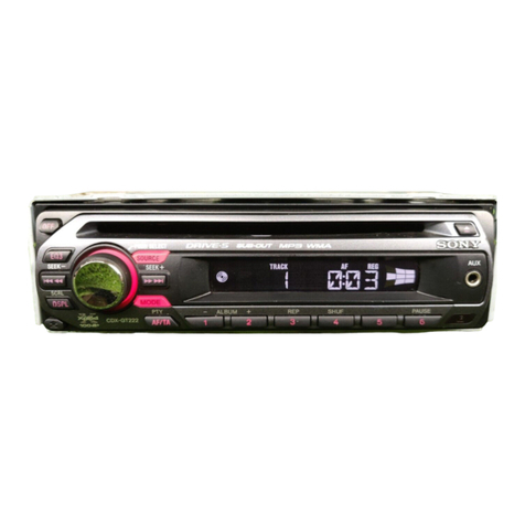 Sony CDX-GT222 Installation/connections