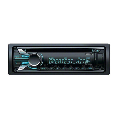 Sony CDX-GT565UV operating instructions