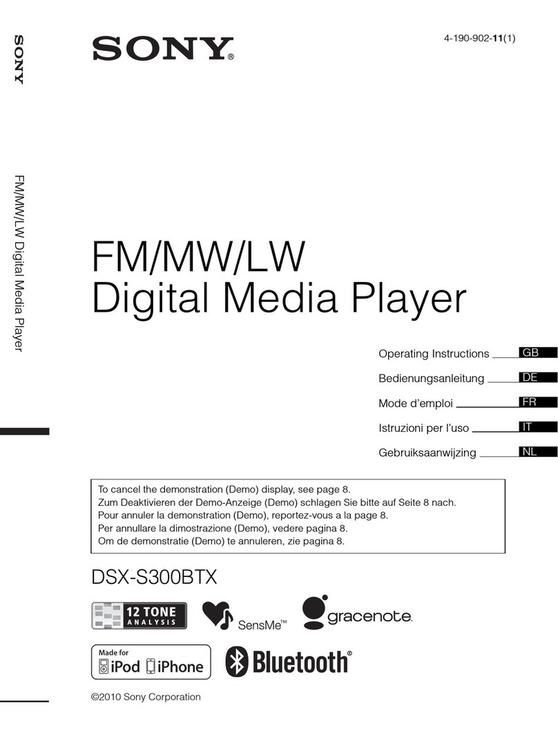 Sony DSX-S300BTX operating instructions