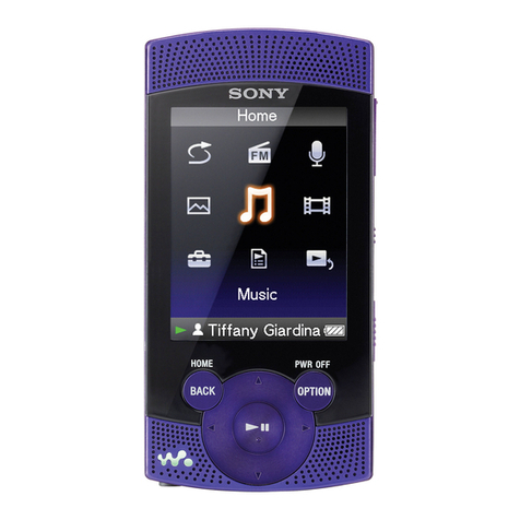 Sony NWZ-S544 - 8gb Walkman Digital Music Player User manual