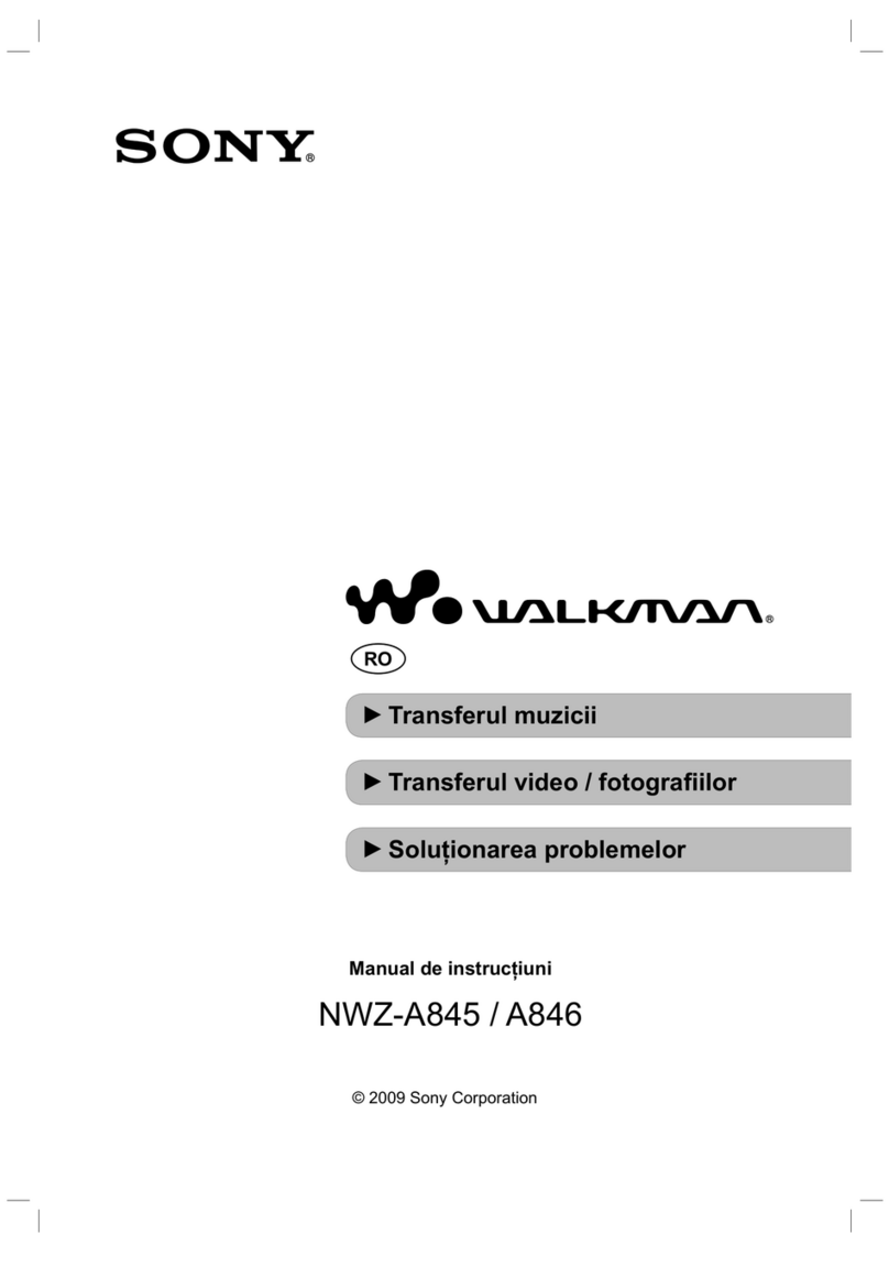 Sony Walkman NWZ-A845 MANUAL DE  INSTRUCTIUNI