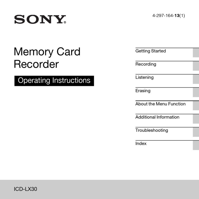 Sony ICD-LX30 User manual