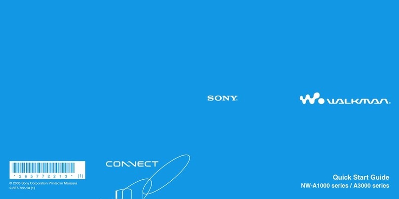 Sony NW-A1000 User manual