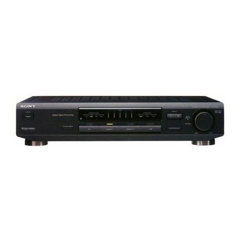 Sony TA-VE100 instruction & operation manual