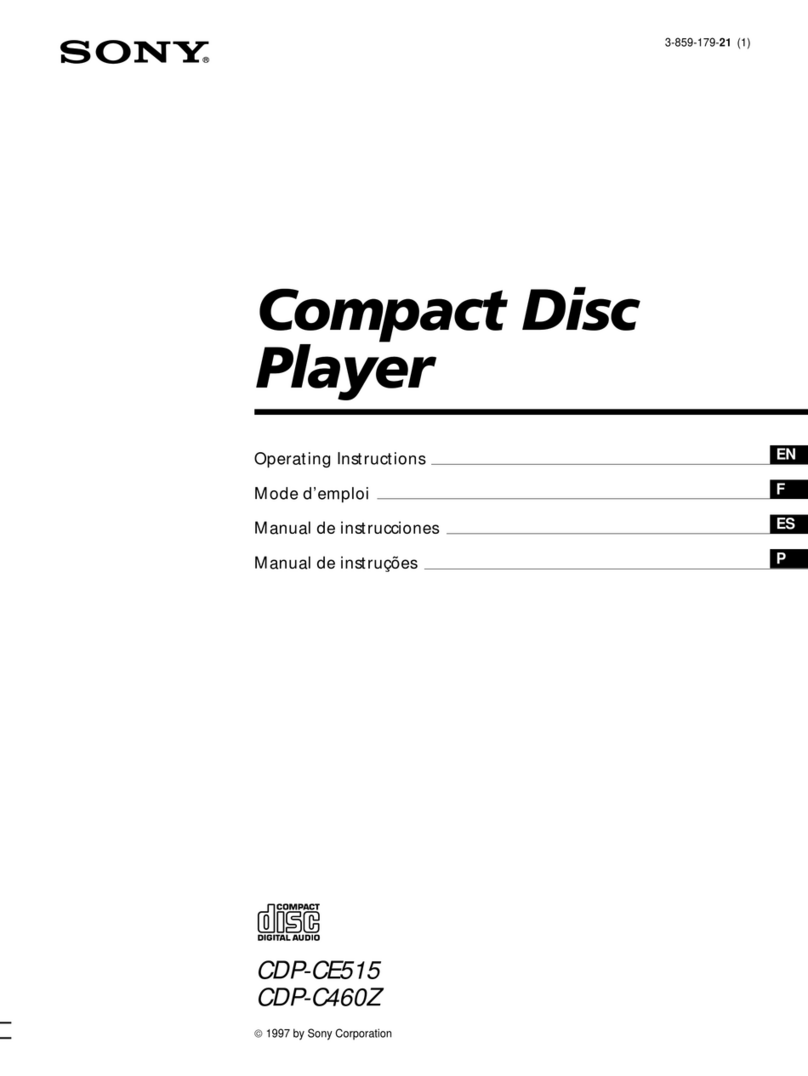 Sony CDP-CE515 operating instructions
