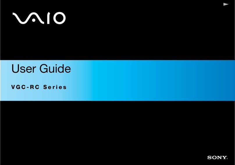 Sony VGC-RC202 User manual Sony VGC-RC202 User manual