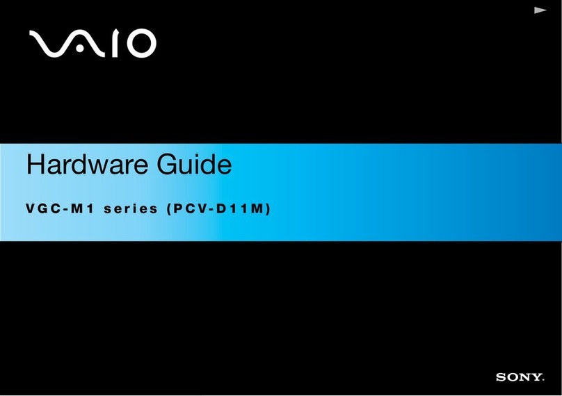 Sony VAIO VGC-M1 Series Installation instructions