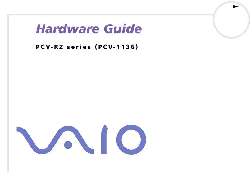 Sony VAIO PCV-RZ402P Installation instructions